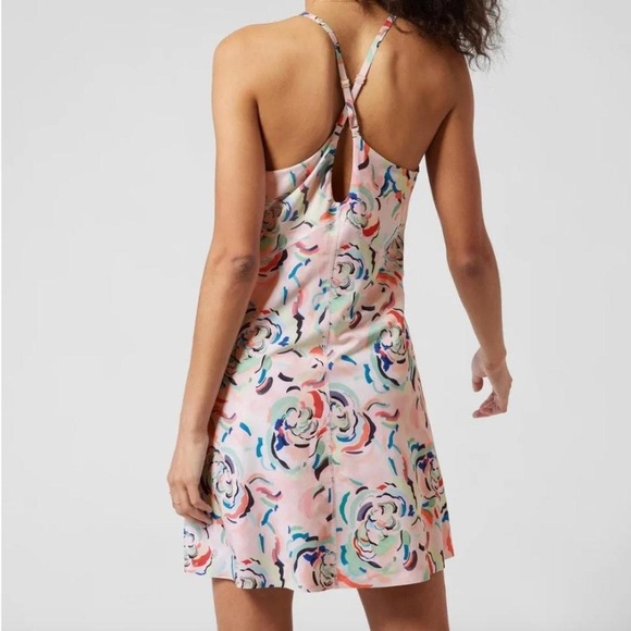NWT | Athleta Infinity Printed Dress, Elegance Floral Orchid - Picture 3 of 11